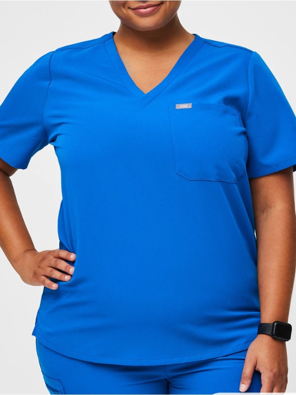 FIGS Catarina One-Pocket Scrub Top Size XXL Royal Blue Nursing FW1000 PO#4161